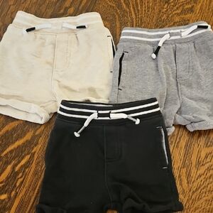 Garanimals Kids Shorts Set - Black, Gray, and Cream